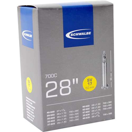 Schwalbe bib 27/28x1 1/2-1.75 frans 50mm 28/47-622 Zwart