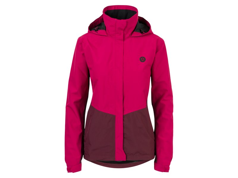 Agu dames regenjas section pink/wine red Roze