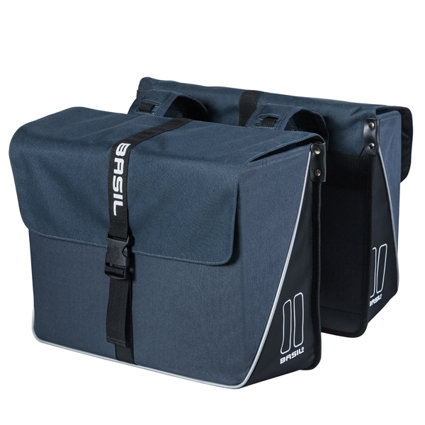 Basil Fietstas Forte DUBBELE TAS 35L BLAUW/ZWART