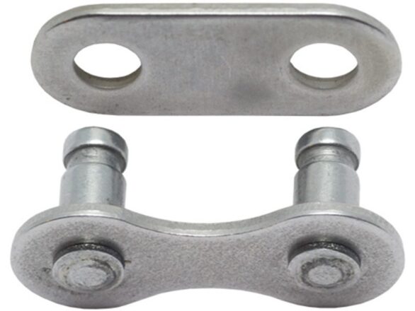 Kmc ketting singlespeedschakel snap-on 1/2x3/32 na Zilver