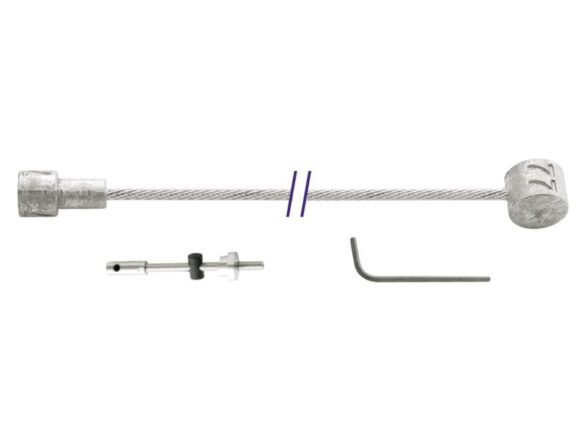 Cordo binnenkabel trommelrem 225cm/&oslash;1,5mm verzinkt Zilver