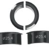 Ergotec vulbus 4-delig, zwart, voor stuurpennen van stuurklemming 31,8mm op 25,4mm