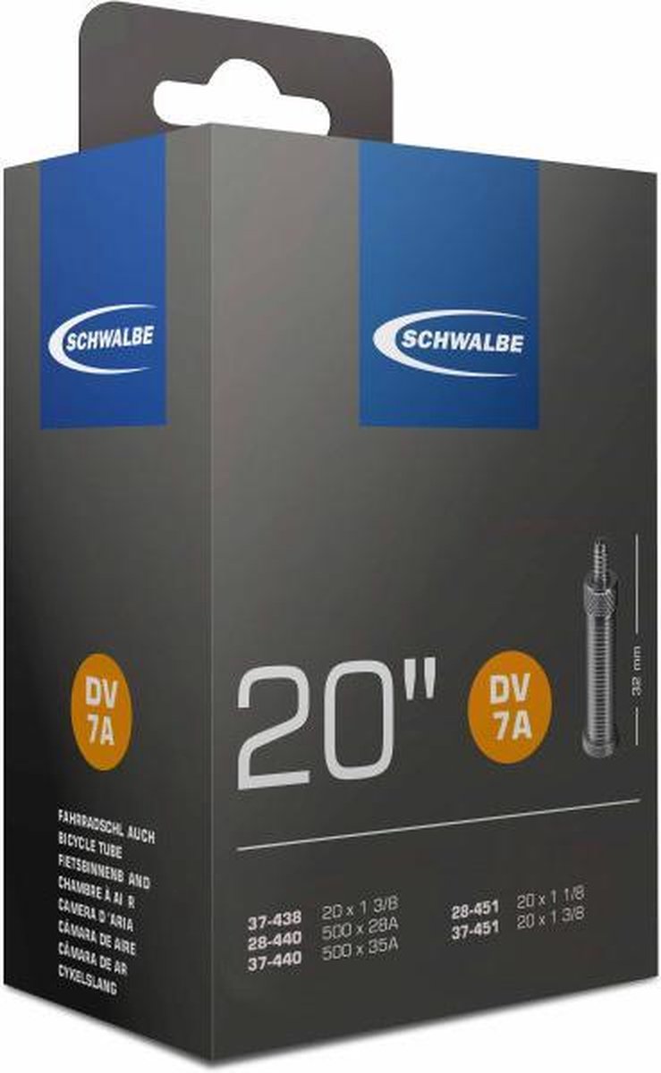 Schwalbe bib 20x1 3/8-1 1/8 blitz 32mm 28/37-438/4 Zwart