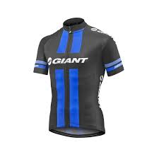 Giant RACE DAY STANDARD SS JERSEY BLACK/BLUE LG/XL ZWART/BLAUW