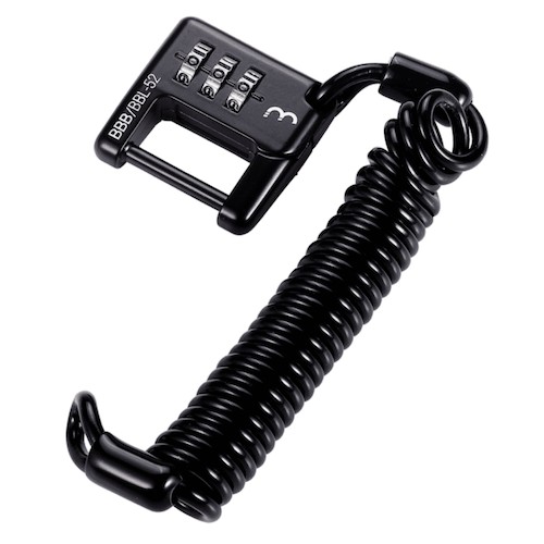 BBB BBL-52 Fietsslot MiniSafe Coil Cable Zwart