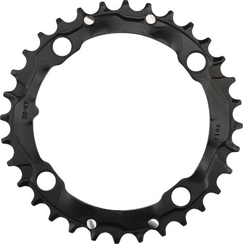 Truvativ kettingblad 32t mtb 104bcd v7 noir Zwart