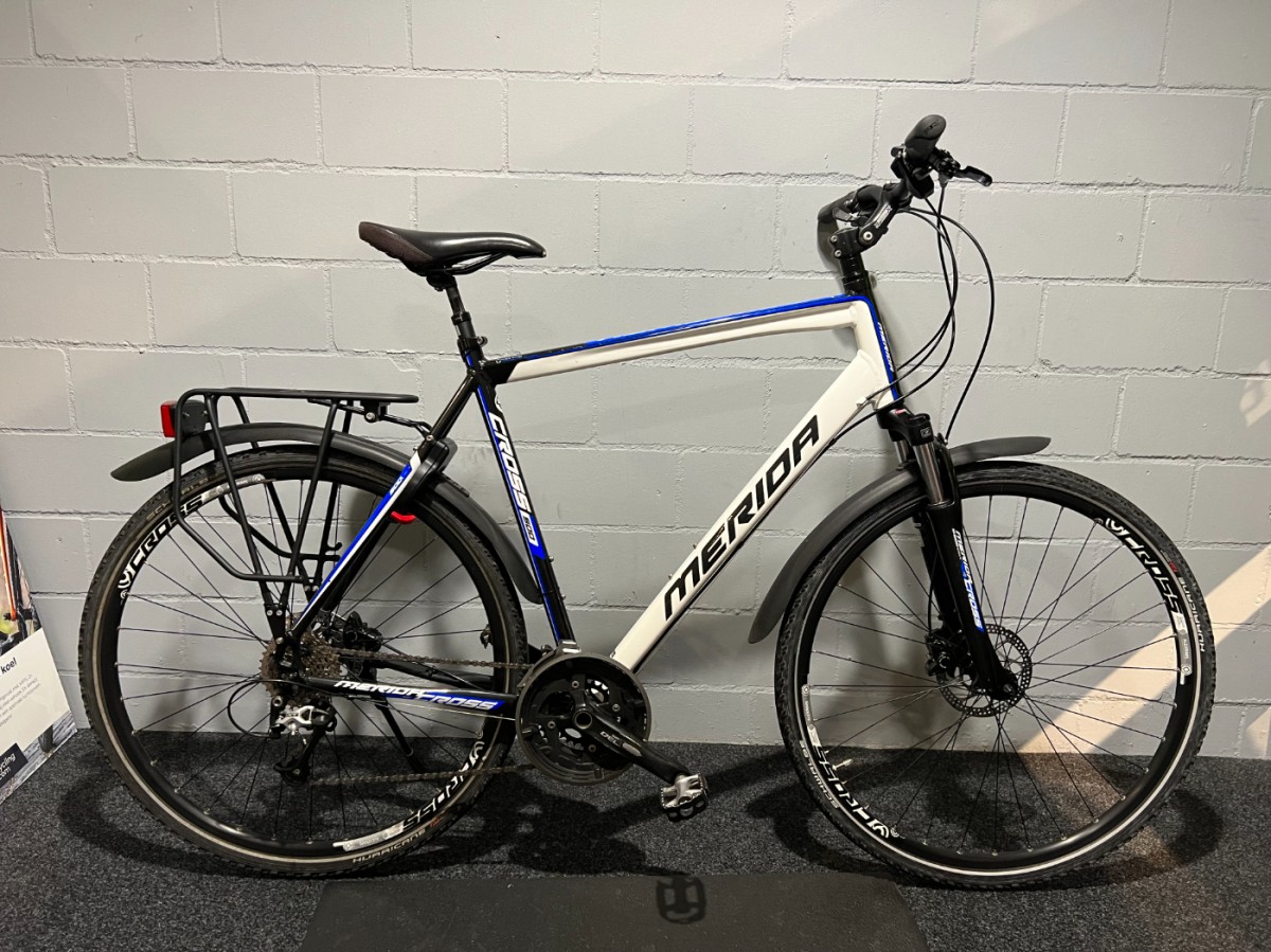 Merida Crossway 500 Wit/blauw Heren 2018