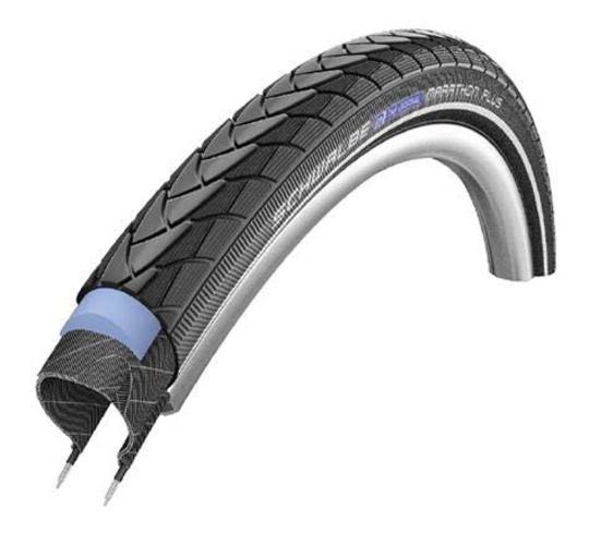 Schwalbe bub 28x1.75 refl marathon plus sg Zwart