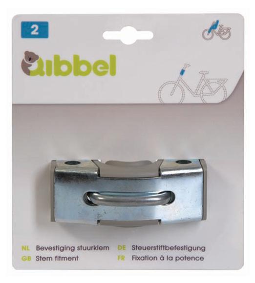 Qibbel montageset stuurpenbevestiging ZILVER