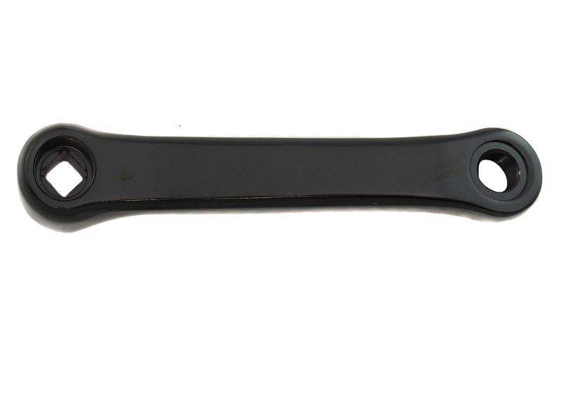 Hulzebos Lasco crank links spieloos ruit aluminium 152mm zw Zwart