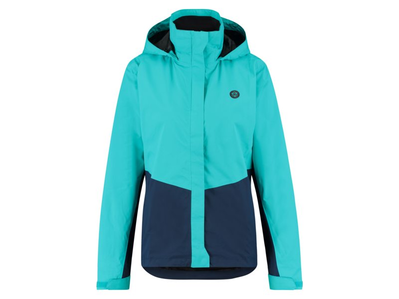 Agu dames regenjas section mint/navy Blauw