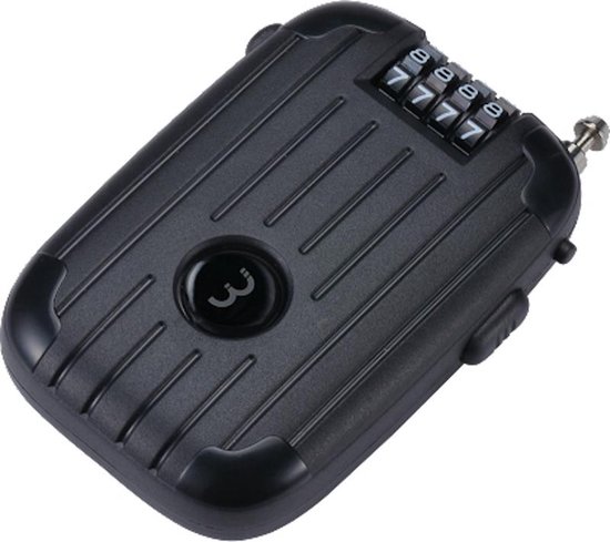 BBB BBL-53XL Fietsslot MiniCase XL Zwart