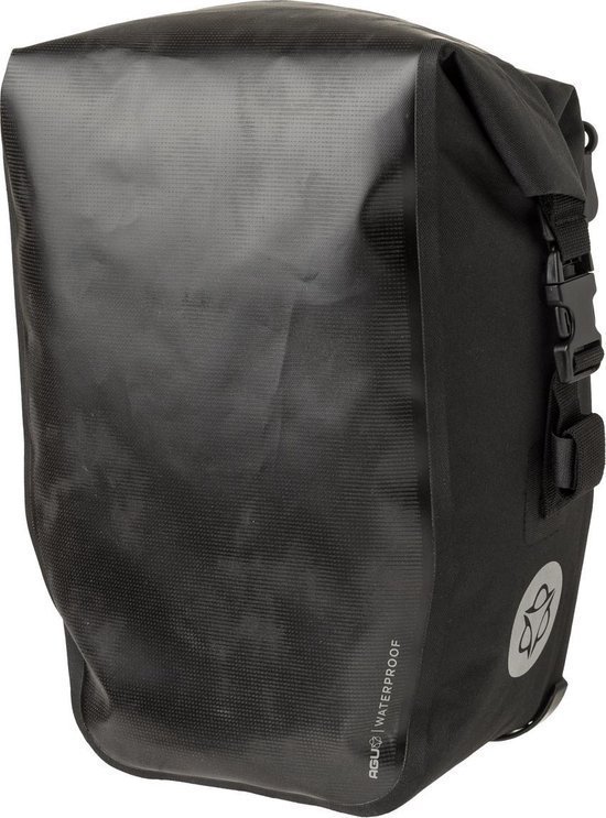 Agu clean enkele fietstas shelter medium reflectie Zwart