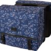Fastrider Fr nara dubbele fietstas trend mini flower/blauw Blauw