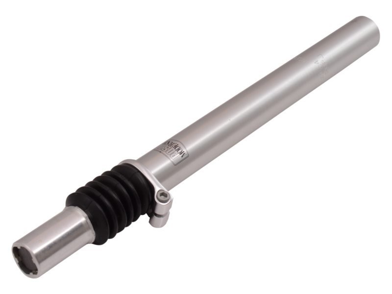 Cordo zadelpen 27,2x300 verend kaars aluminium Zwart