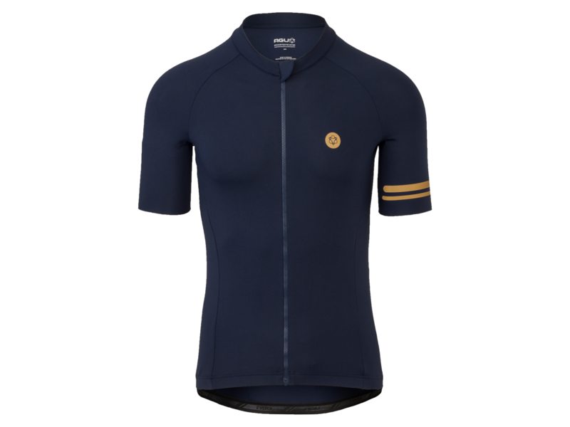 Agu shirt km solid iii deep blue Blauw