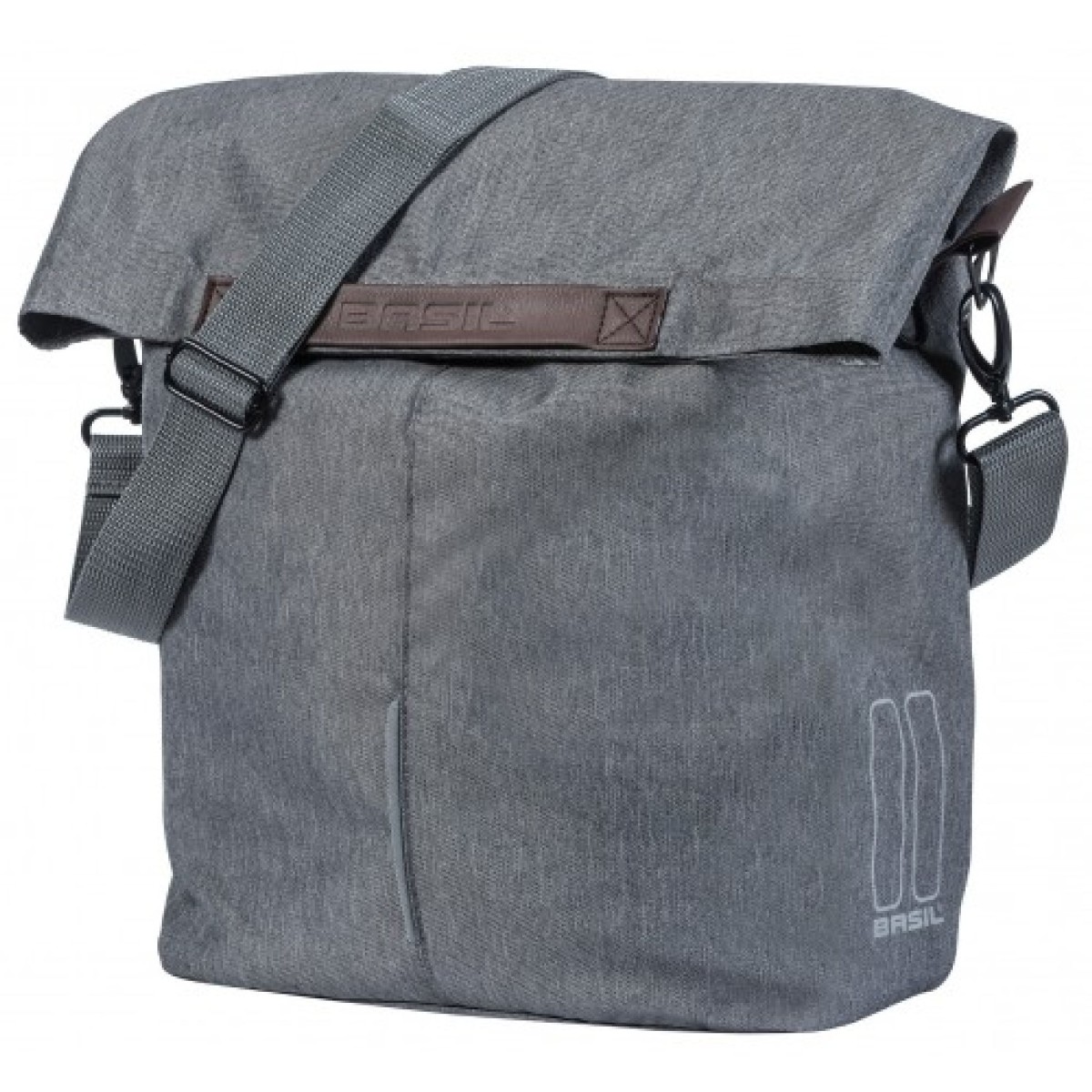 Basil Fietstas City SHOPPER 14/16L GRIJS MELEE
