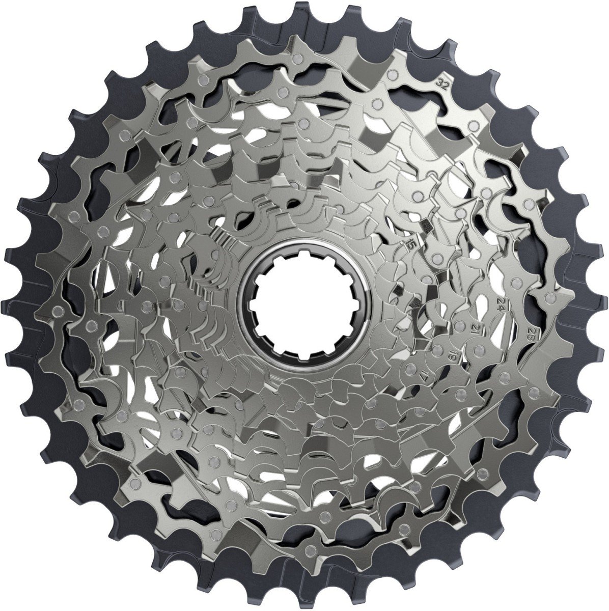 Sram cassette xg-1270 12 speed force axs 10-36 zil Zilver
