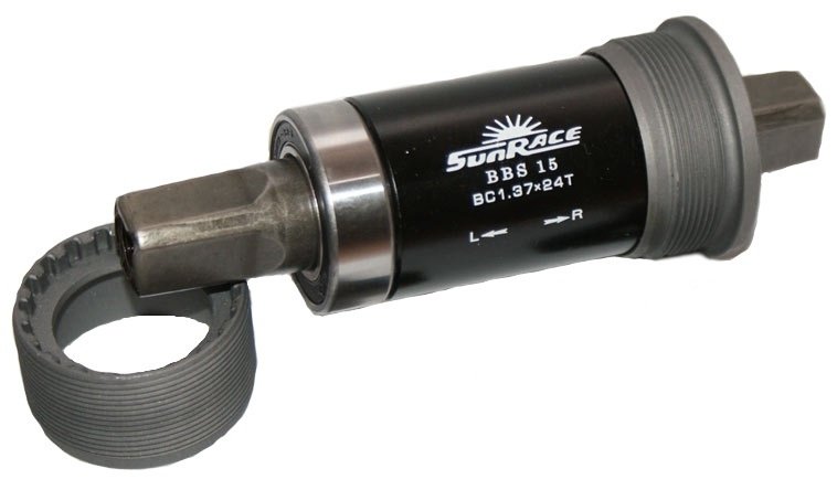 Sunrace trapasset bsa 118 stalen cup, excl. bout Zwart/Grijs