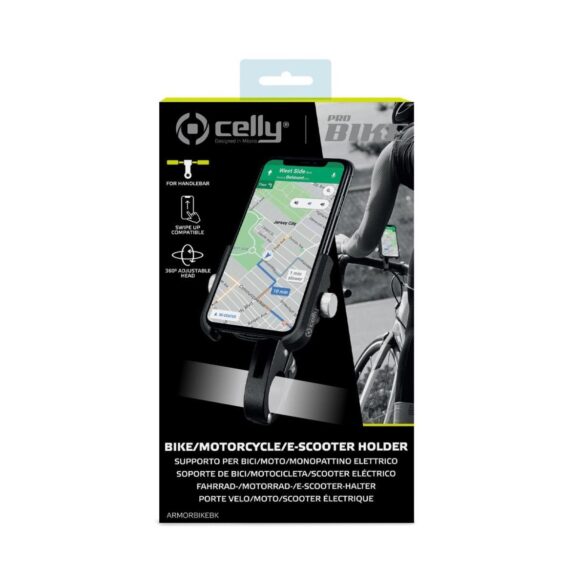 Celly telefoonhouder Armorbike Zwart