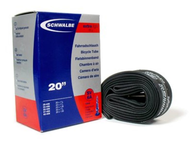 Schwalbe SV6A extra-light (20x1 1/8 - 20x1.50) 10414393 S Zwart