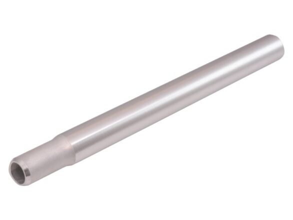Cordo zadelpen 25,4x300 kaars aluminium Zwart