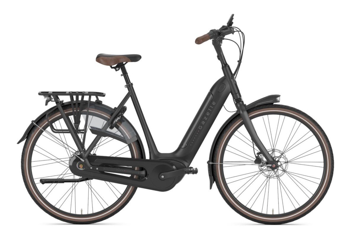 Gazelle Grenoble C8 500w Black Mat Dames 2024