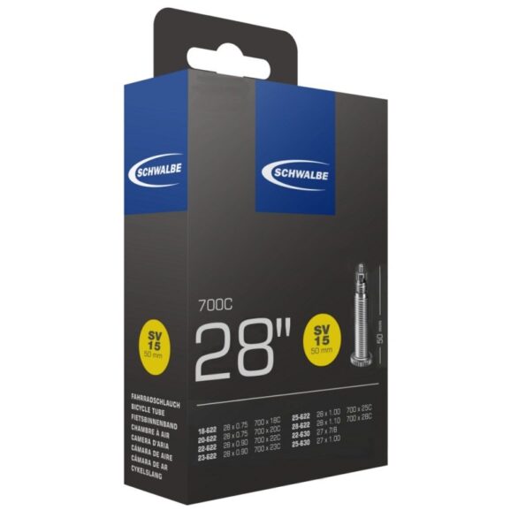 Schwalbe SV15 60mm (28x0.90-1.10) 10427363 Zwart