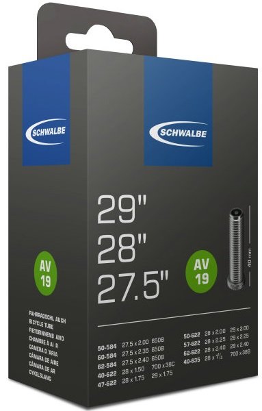 Schwalbe Bib 27.5/29x1.50-2.40 schrader 40mm 40/62 Zwart