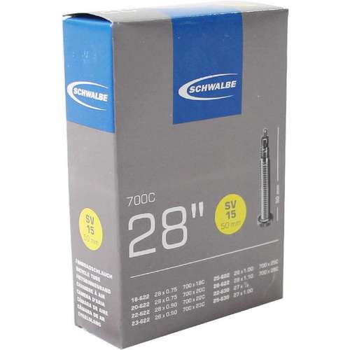 Schwalbe bib 27/28x3/4-1.10 frans 50mm 18/28-622/6 Zwart