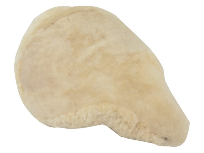 Hulzebos zadeldek schapenvacht beige Wit/Beige