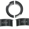 Ergotec vulbus 4-delig, zwart, voor stuurpennen van stuurklemming 31,8mm op 25,4mm