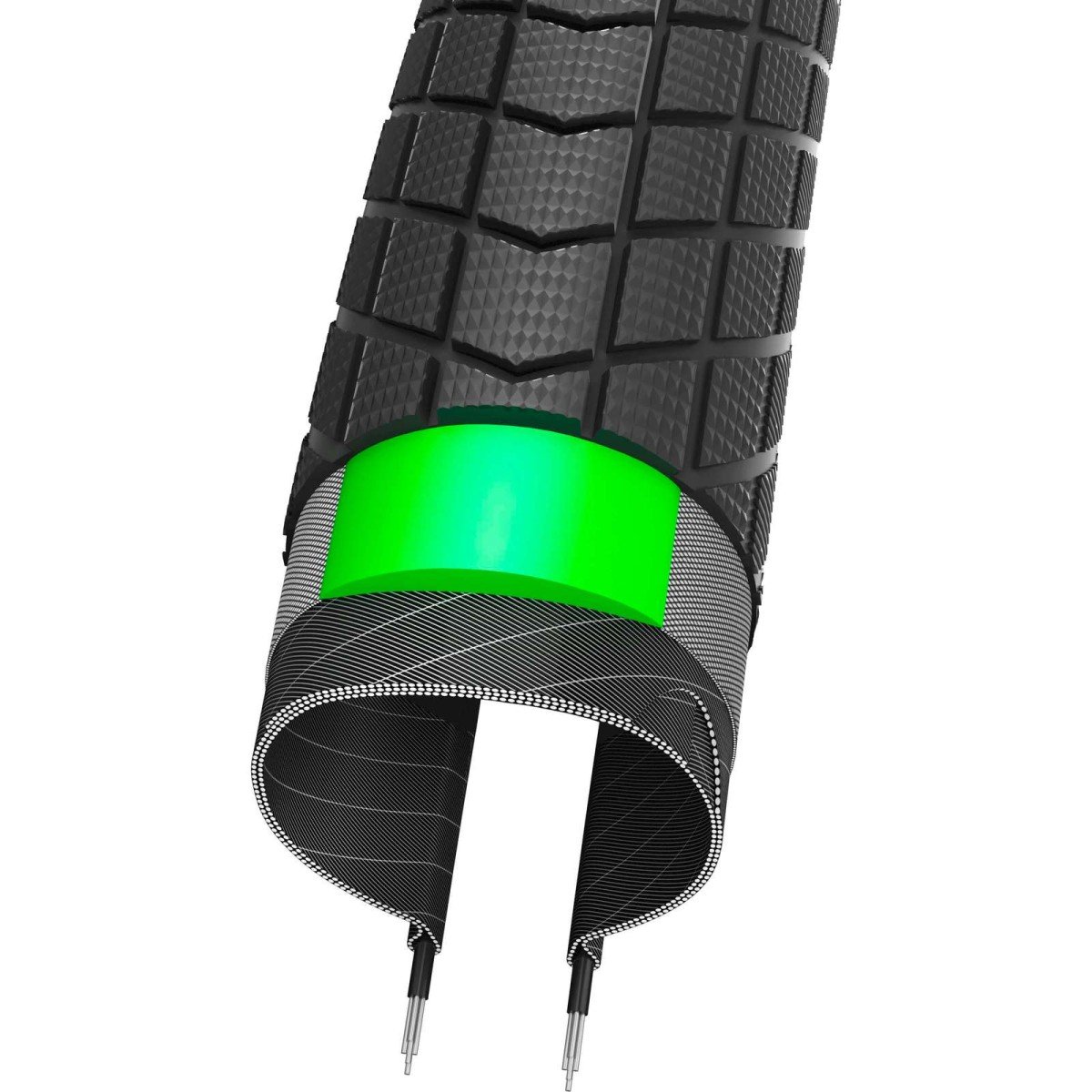 Schwalbe bub 28x2.15 big ben plus draad zwa Zwart