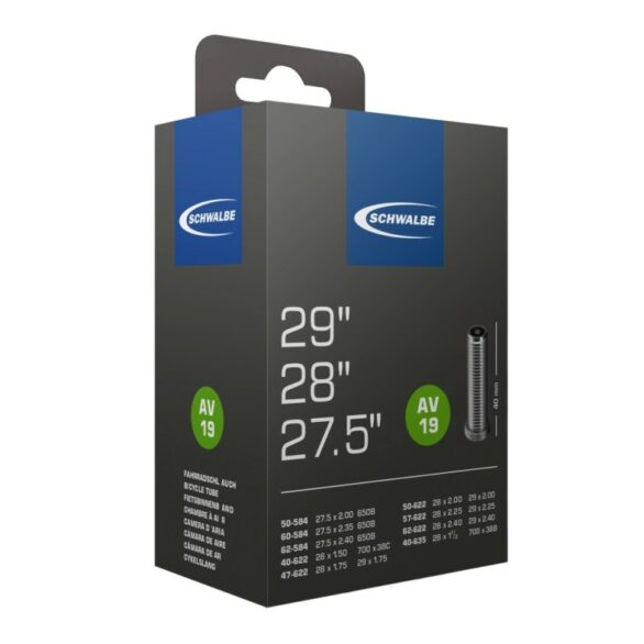 Schwalbe Bib 27.5/29x1.50-2.40 schrader 40mm 40/62 Zwart