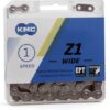 Kmc ketting singlespeed z1 112l 1/2x1/8 wide ept Zilver