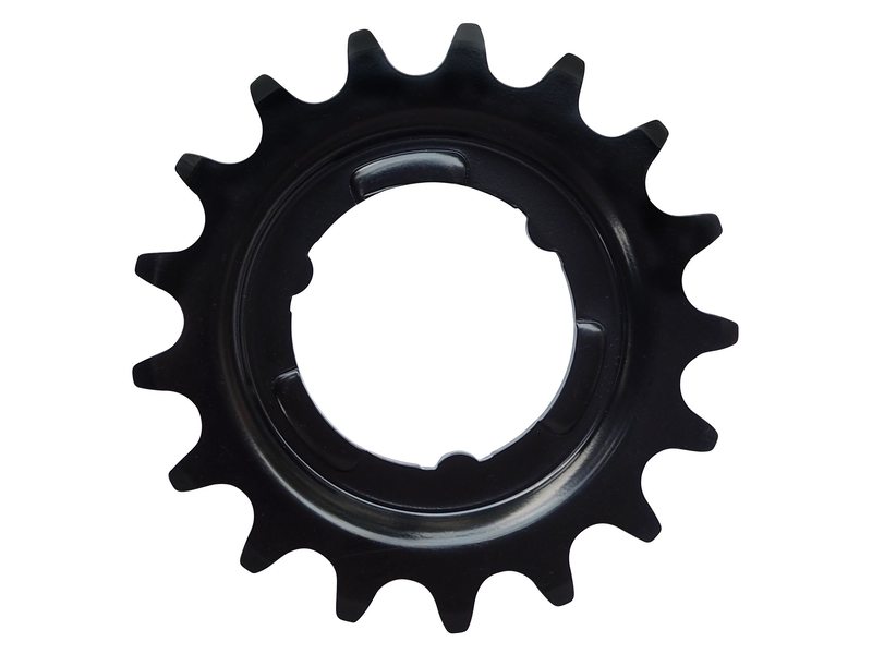 Kmc tandwiel achter shimano 17t cro-mo staal Zwart